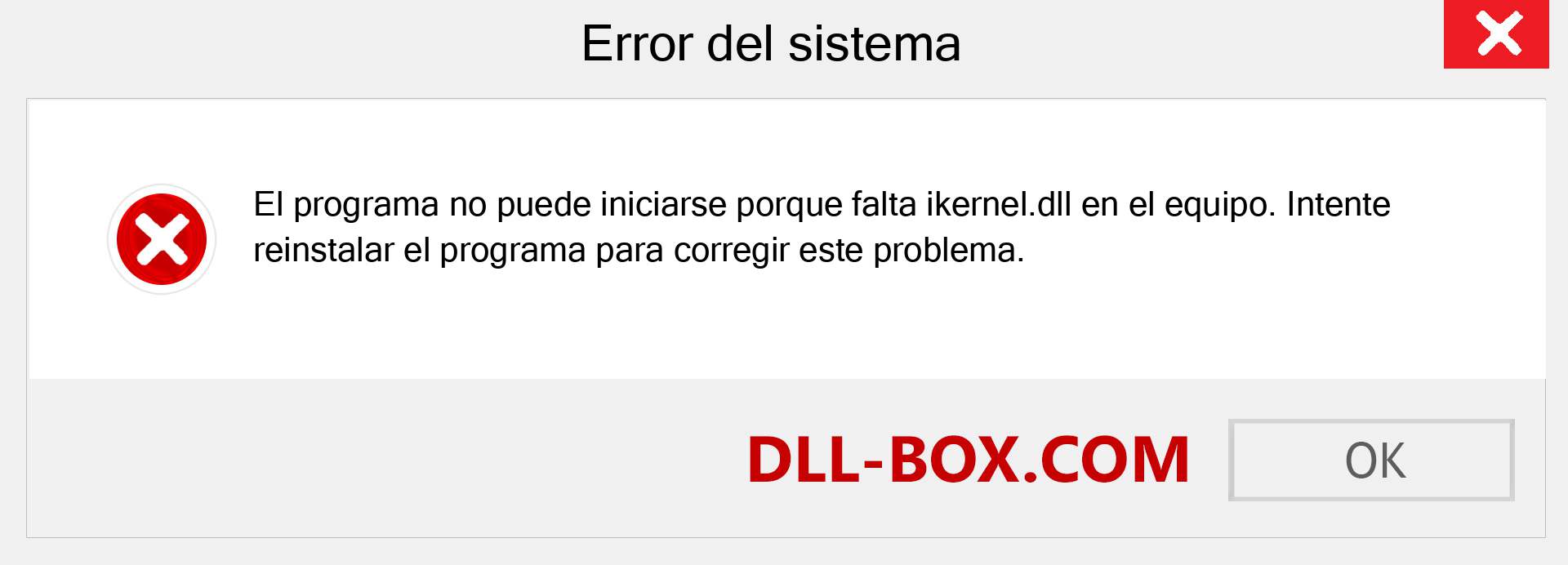 ¿Falta el archivo ikernel.dll ?. Descargar para Windows 7, 8, 10 - Corregir ikernel dll Missing Error en Windows, fotos, imágenes